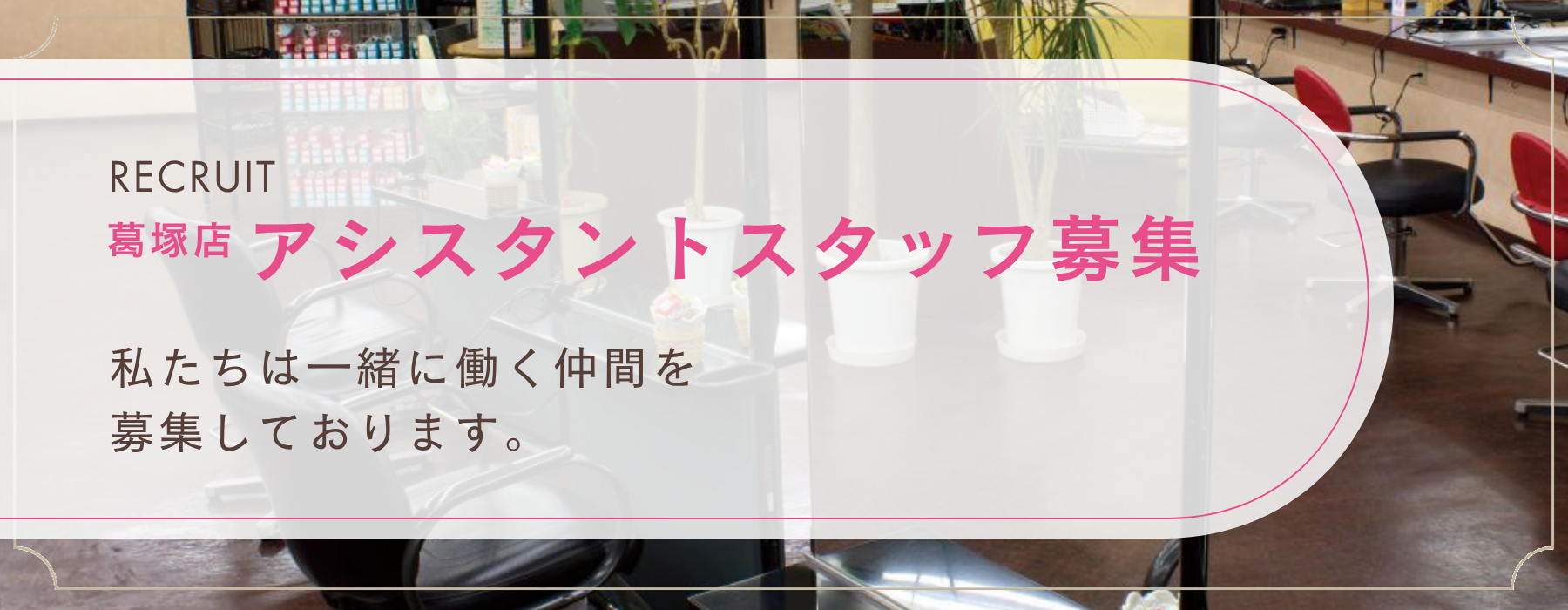 アシスタントスタッフ募集